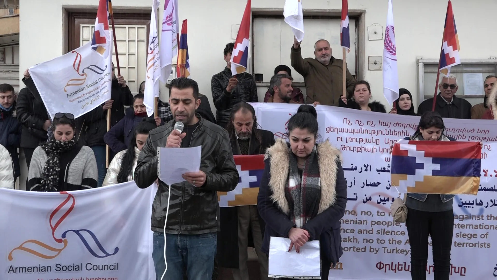 ​​​​​​​Los armenios de Rojava condenan el bloqueo de Artsaj