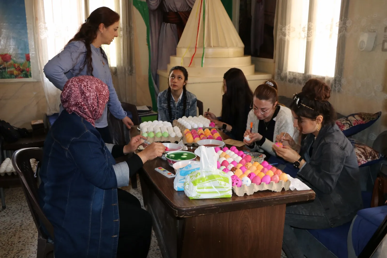 Los yazidíes de la ciudad de Alepo se preparan para la celebración del Año Nuevo Yazidí