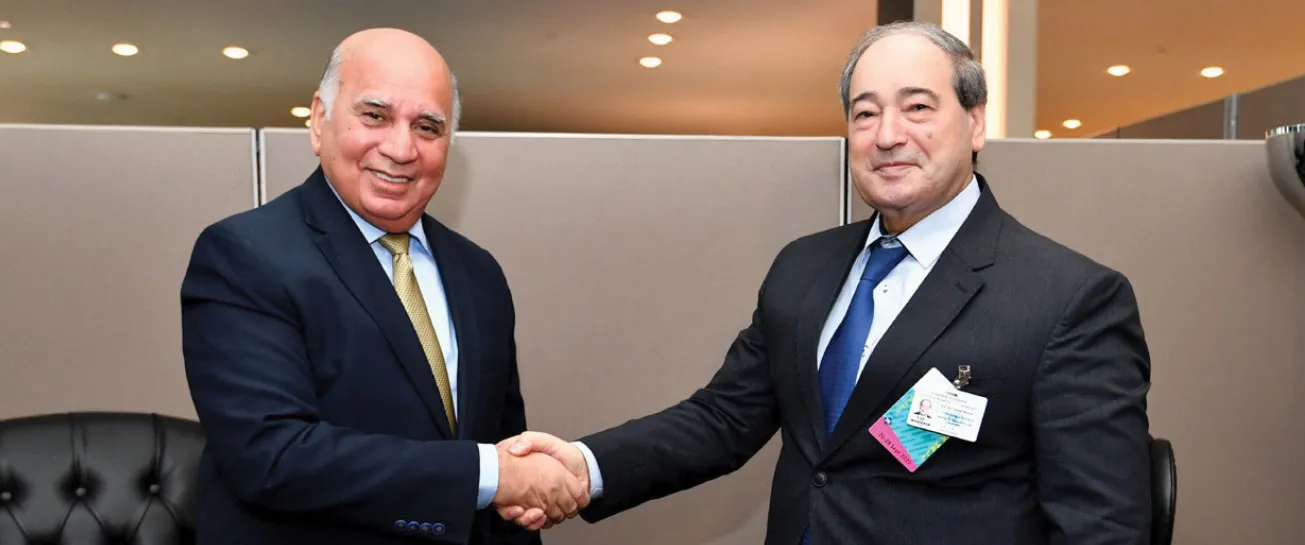Al-Miqdad y su homólogo iraquí discuten asuntos pendientes