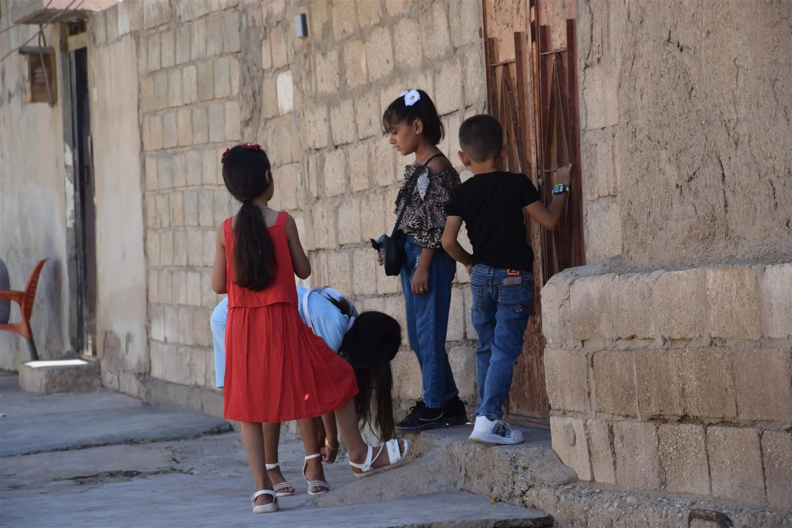 Niños celebran Eid al-Adha