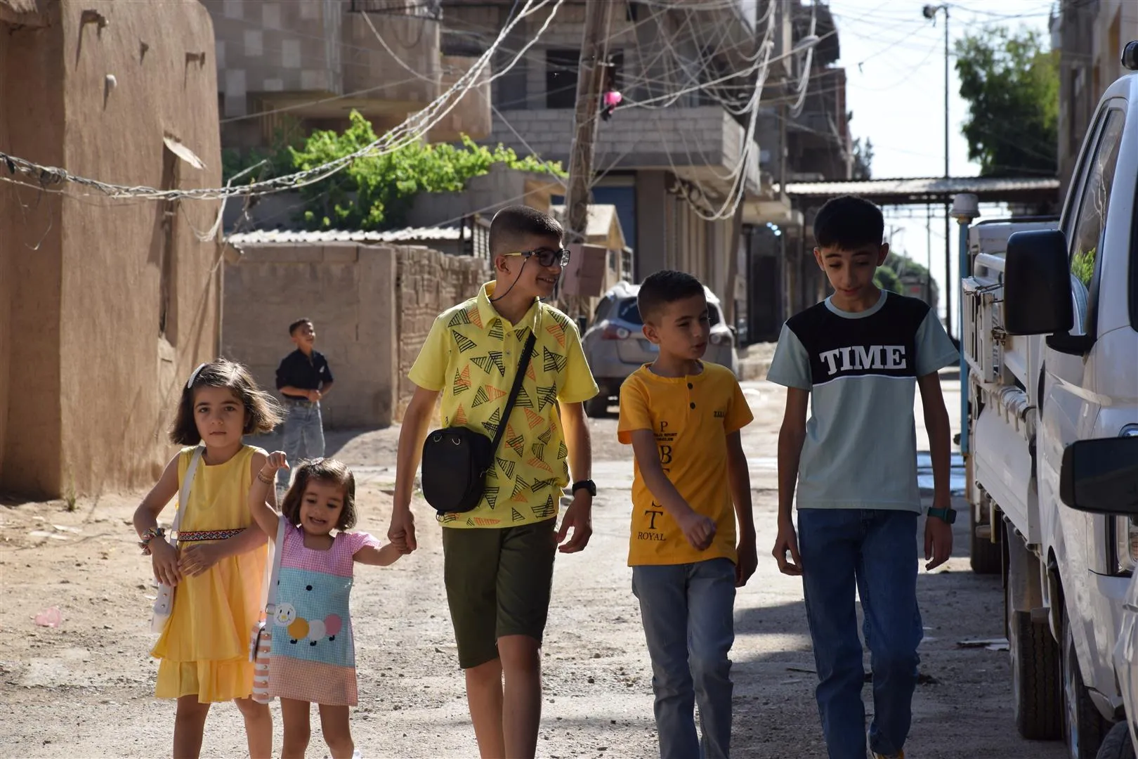Niños celebran Eid al-Adha