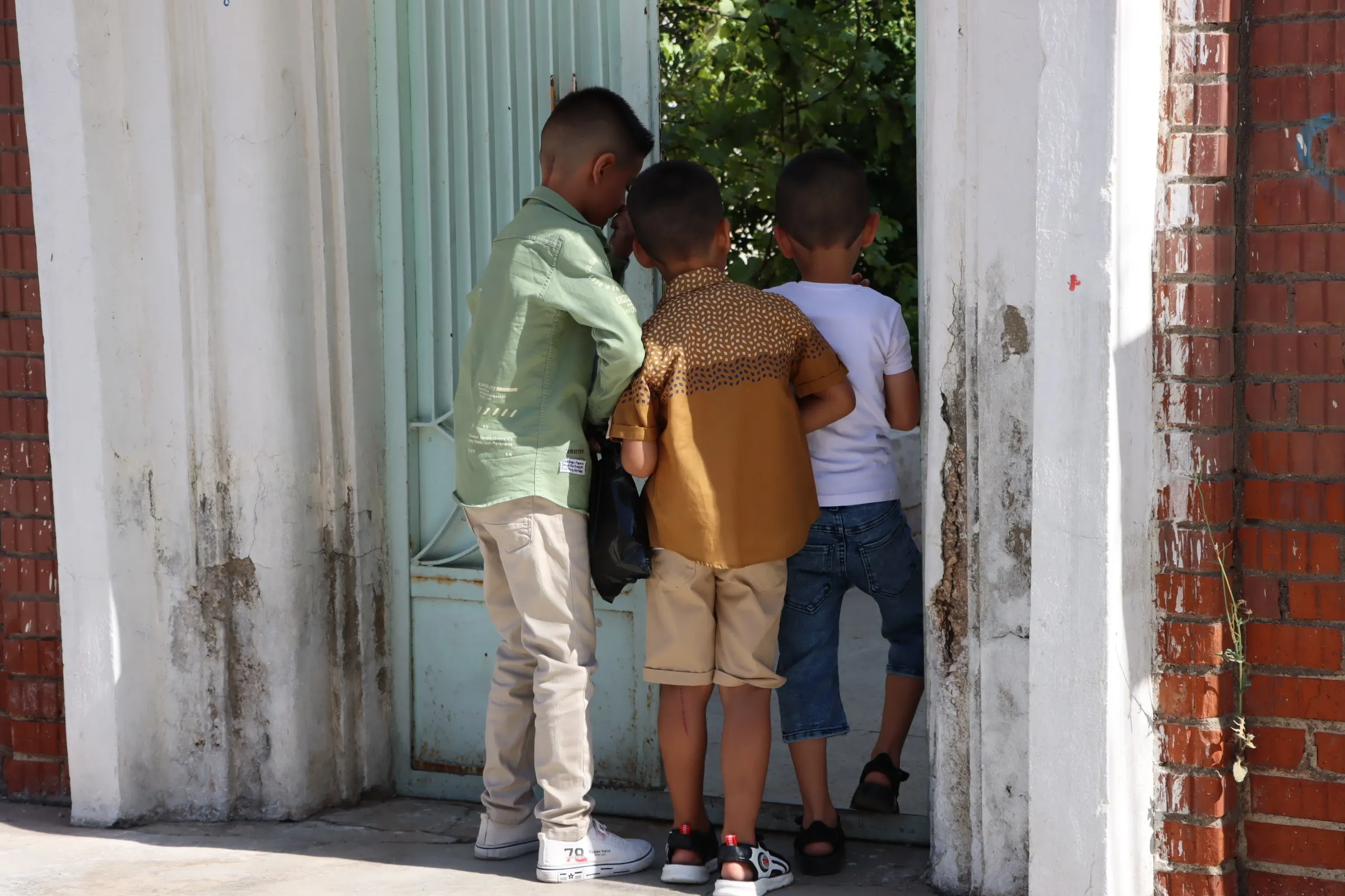 Niños celebran Eid al-Adha