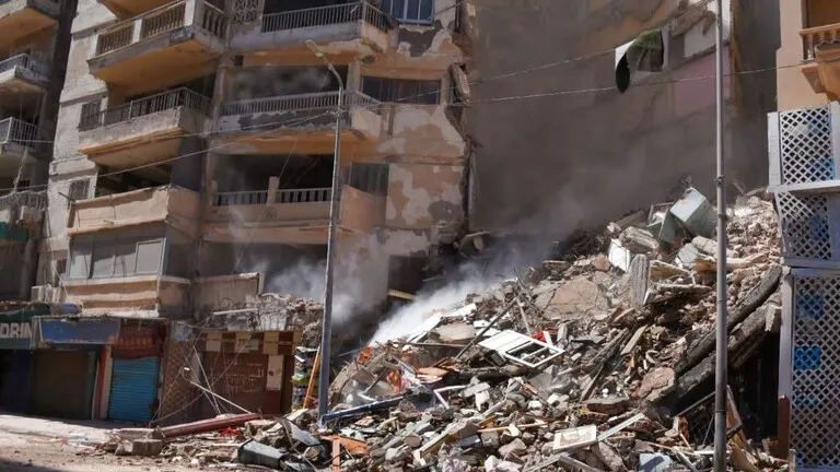 Derrumbe del edificio en Egipto: 2 muertos