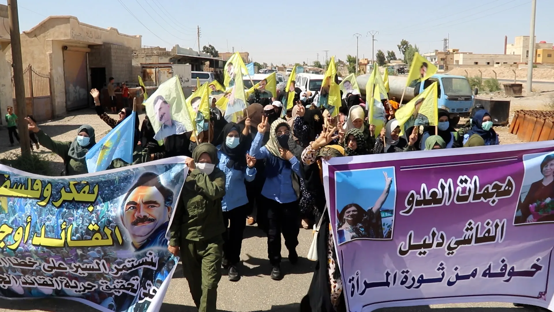 ​​​​​​​Durante tres manifestaciones: debemos oponerse a las prácticas del estado turco contra el líder Ocalan