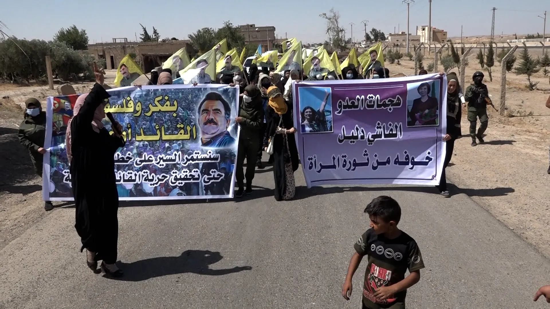​​​​​​​Durante tres manifestaciones: debemos oponerse a las prácticas del estado turco contra el líder Ocalan