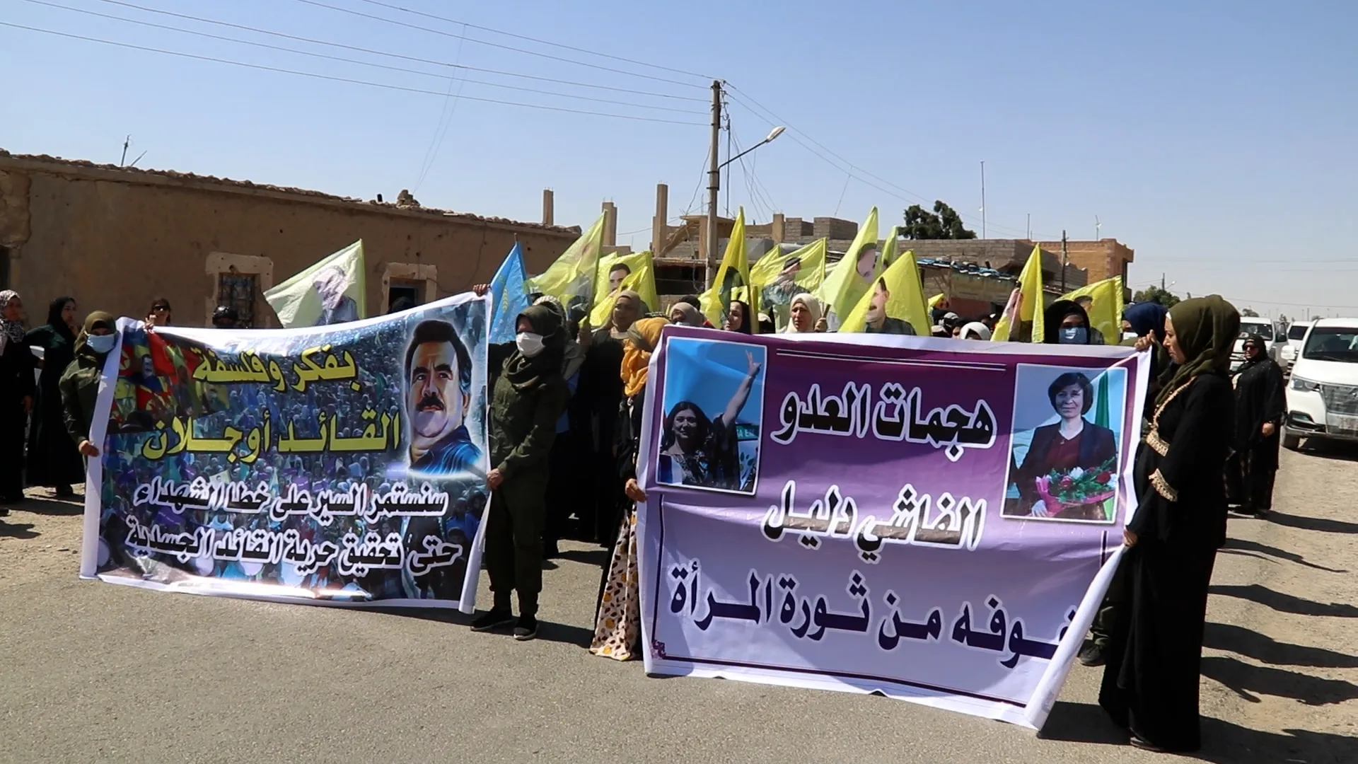 ​​​​​​​Durante tres manifestaciones: debemos oponerse a las prácticas del estado turco contra el líder Ocalan