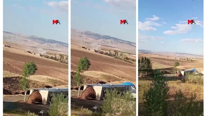 El ejército de ocupación turco bombardea durante muchas horas una casa en Wan