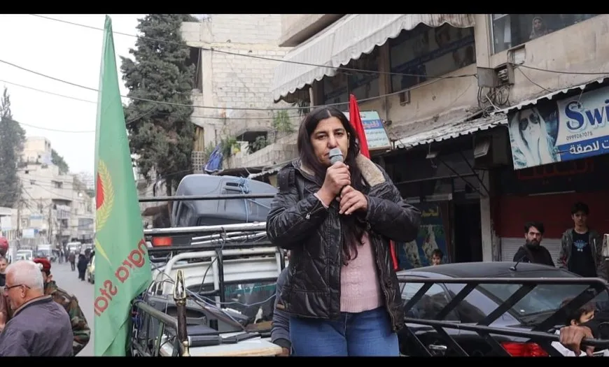Kongra Star se manifiesta en Damasco con motivo del Día Internacional de la Eliminación de la Violencia contra la Mujer