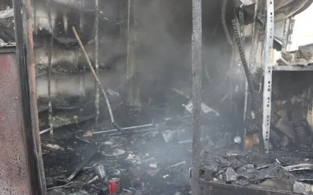 Incendio en Manbij: 3 personas heridas