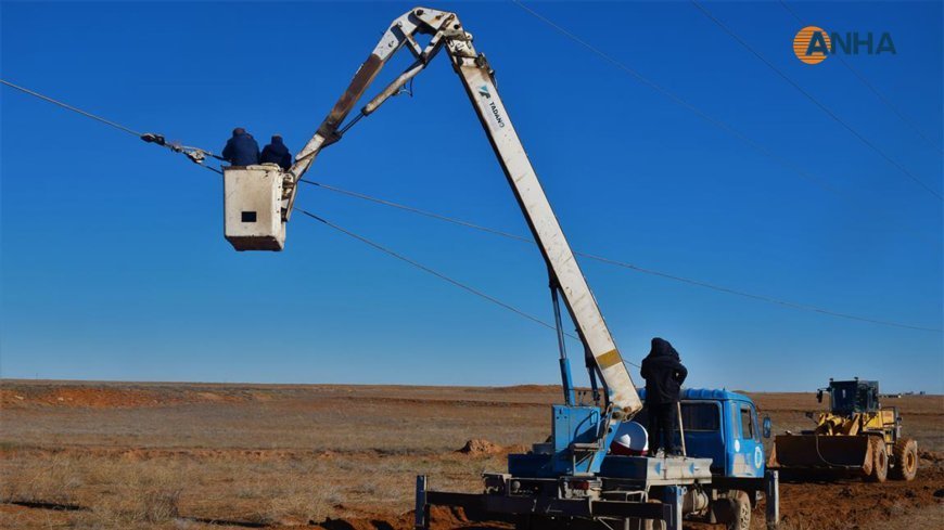 Reparan la central eléctrica en Til Temir