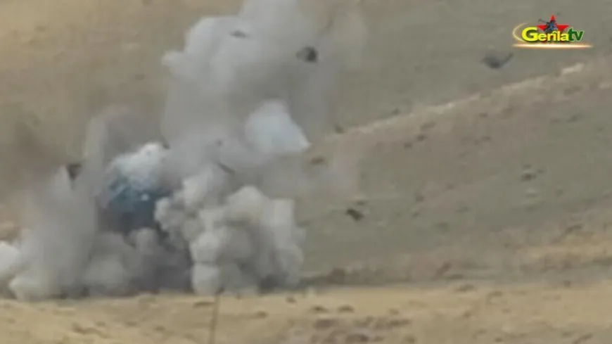 Publican un video del momento en el que atacan un vehículo militar del ejército de ocupación turco