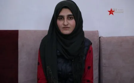 Mujer yazidí rescatada por las YPJ en el campo de al-Hol