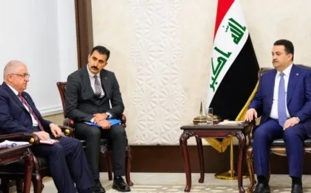 Guler y Gurak se reúnen con el presidente de Irak