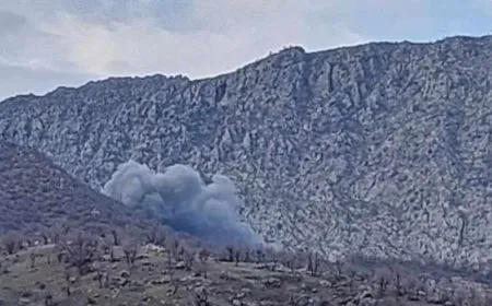 Los aviones de combate turcos atacan una aldea en Amediyê