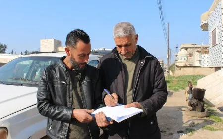La población de Çil Agha participa en la campaña de firmas