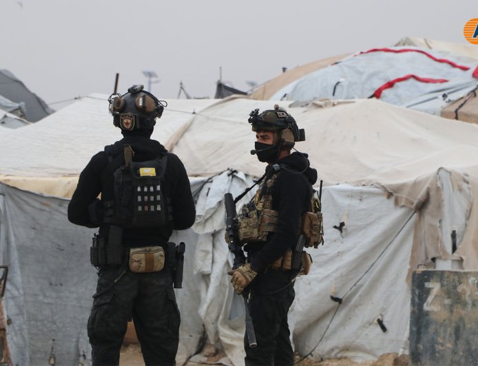 Las fuerzas de seguridad encuentran dos escondites en el campo de Al Hol
