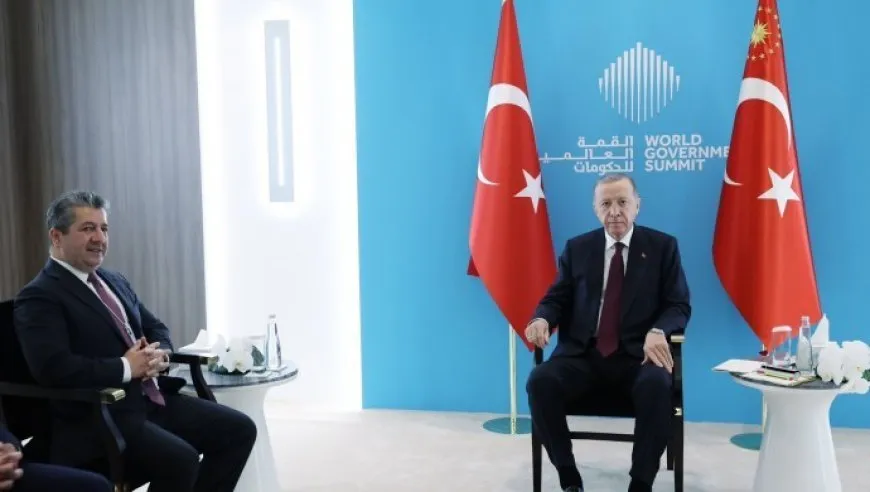 Erdogan y Mesrûr Barzanî se reúnen en Dubai