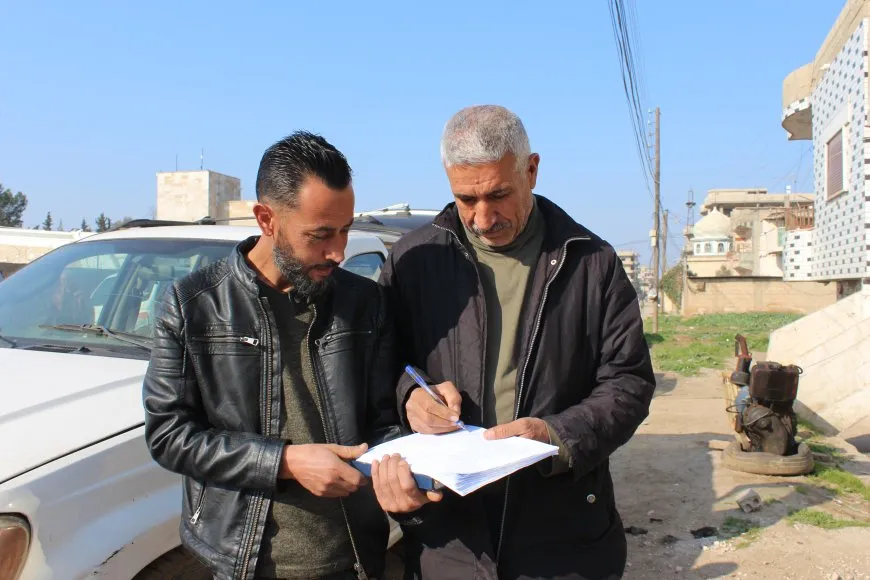 La población de Çil Agha participa en la campaña de firmas