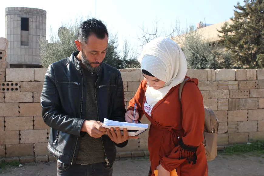 La población de Çil Agha participa en la campaña de firmas