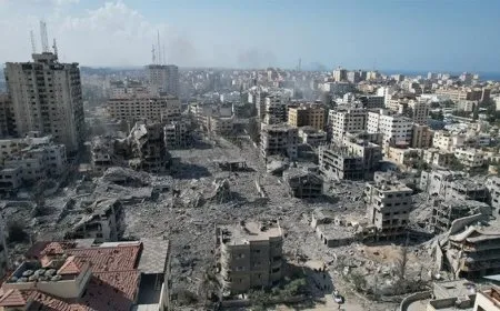  23 millones de toneladas de escombros en la Franja de Gaza