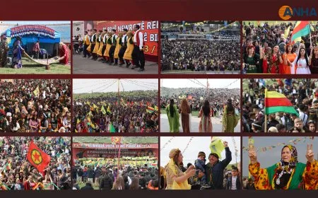 En imágenes celebraciones de Newroz en el noreste de Siria