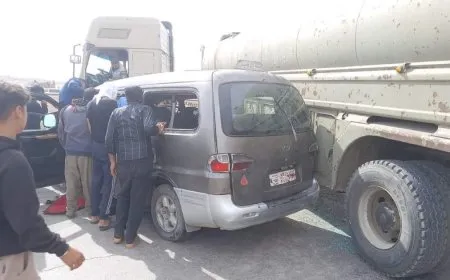 Cinco personas heridas en un accidente en la carretera entre Hasaka y Qamishlo
