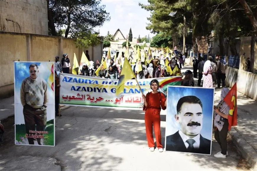 La gente de Tal Tamr y Zarghan protestan contra el aislamiento del líder Ocalan