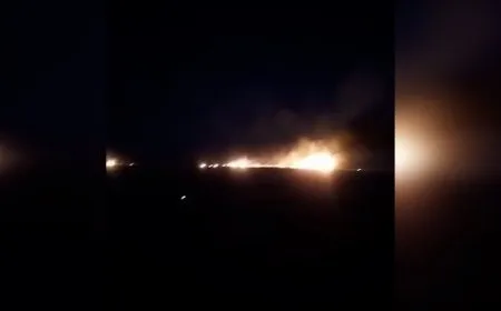 Estallan incendios en tierras agrícolas por bombardeos del ejército turco contra la zona rural de Qamishlo