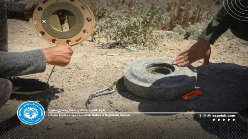 Las Fuerzas de Seguridad Interna retiran una mina en Deir ez-Zor