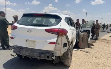Las Fuerzas de Seguridad Interna de Ezidkhan: Un dron turco ataca un coche de los trabajadores de los medios de comunicación
