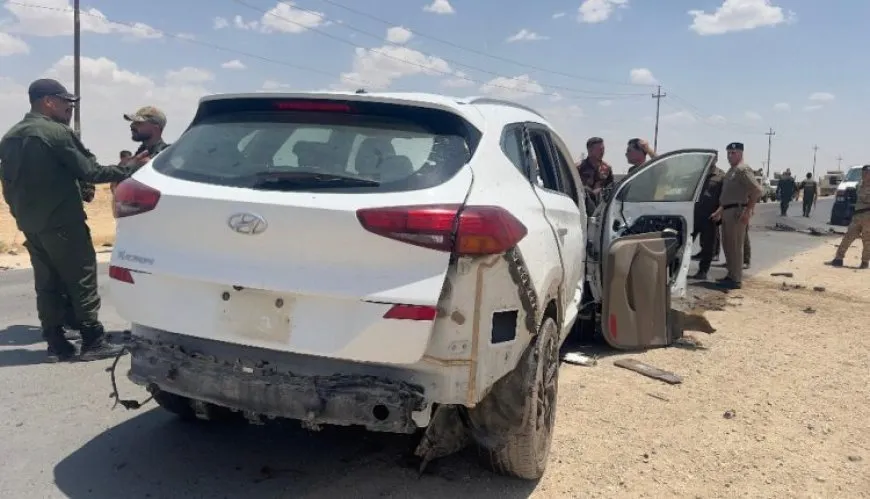 Las Fuerzas de Seguridad Interna de Ezidkhan: Un dron turco ataca un coche de los trabajadores de los medios de comunicación