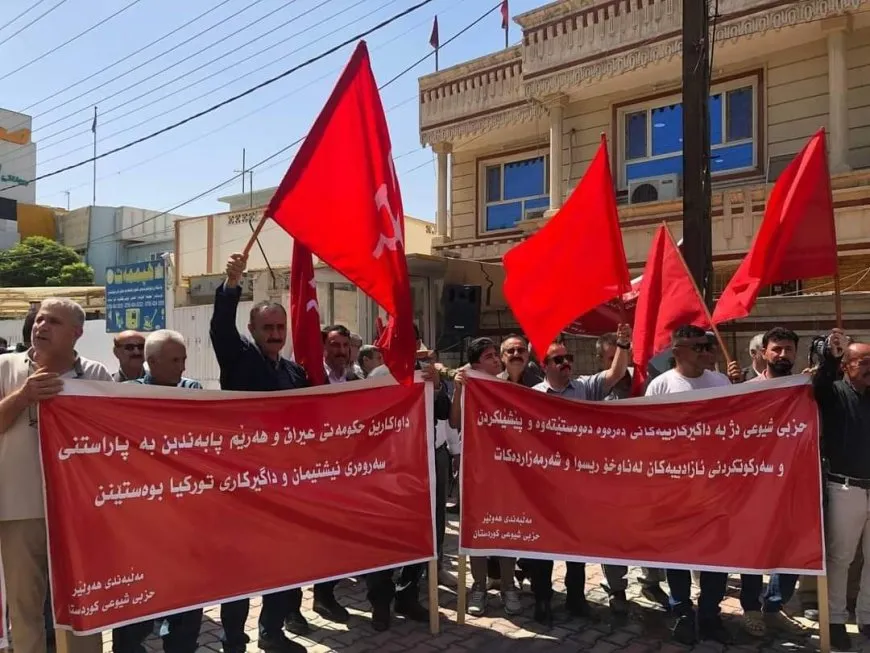 El Partido Comunista de Kurdistán protesta contra los ataques de ocupación turca