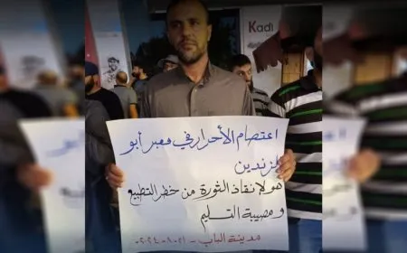 Protestas contra la ocupación turca en las zonas ocupadas