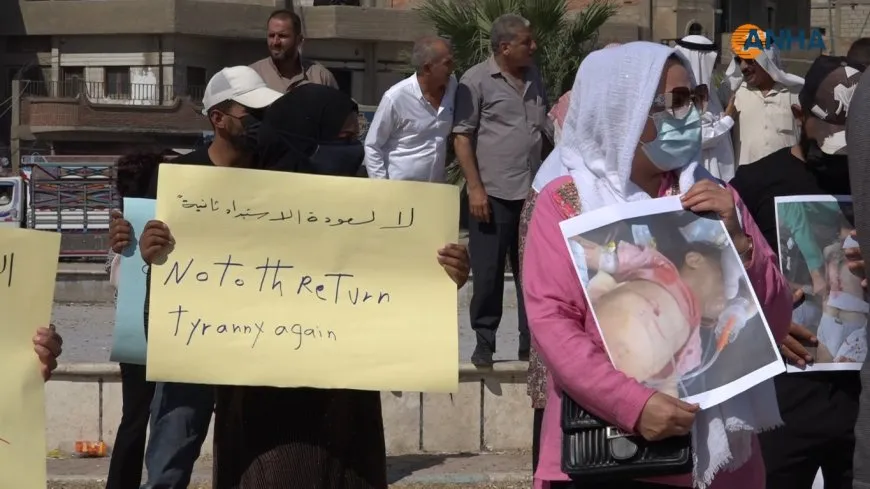 Los habitantes de Hasaka condenan la masacre llevada a cabo por el gobierno de Damasco en Deir ez-Zor