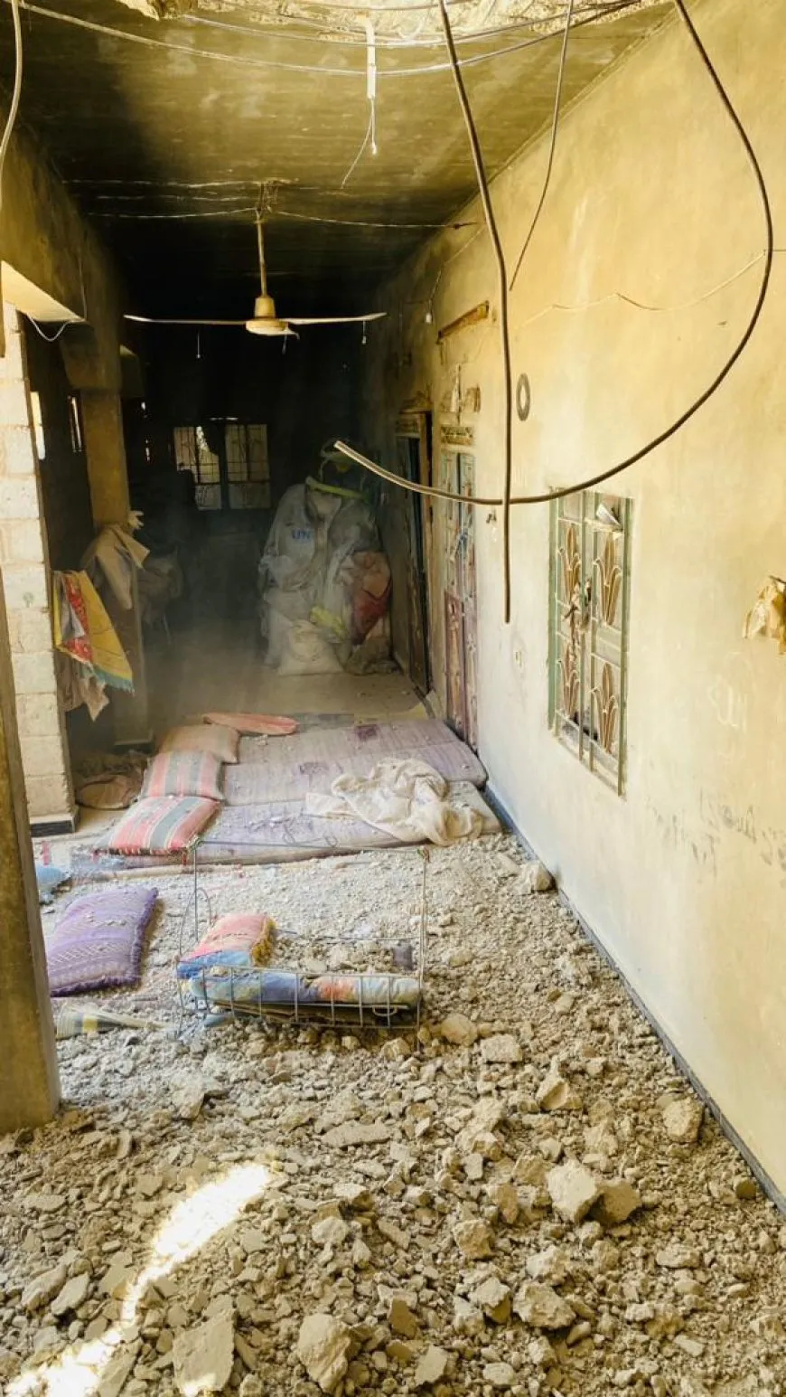 Casas y propiedades destruidas por el bombardeo contra Deir ez-Zor por parte de las fuerzas de Damasco