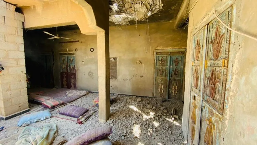 Casas y propiedades destruidas por el bombardeo contra Deir ez-Zor por parte de las fuerzas de Damasco
