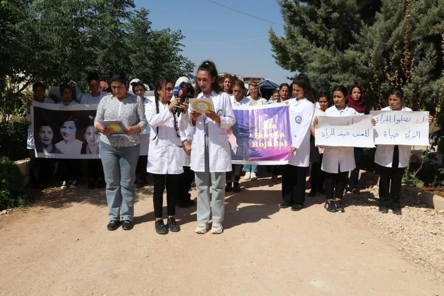 Las mujeres de Afrin y Shahba expresan su apoyo a las mujeres de la India