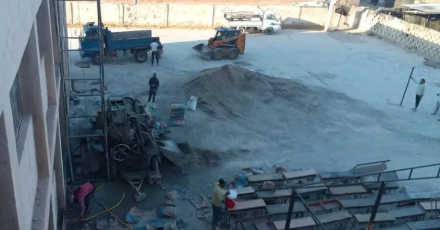Continúan las obras de renovación de las escuelas