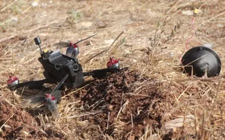 Un dron suicida ataca un pueblo de Shara