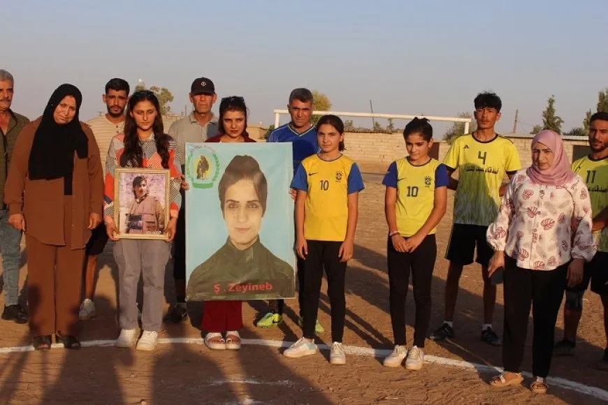 En Çilaxa comienza el torneo de fútbol en honor de las mártires Zeyneb y Mizgin