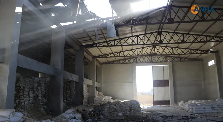 Efectos de los ataques en 6 centros de la ciudad de Qamishlo