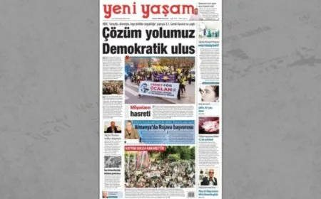 Confiscada la circulación del periódico Yeni Yaşam por la publicación de una fotografía del líder Apo