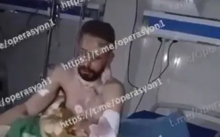 Escenas de un crimen horrible cometido por el ejército de ocupación turco en el Hospital Manbij