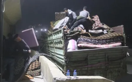 La ayuda humanitaria para los refugiados llega a Raqqa desde Shengal