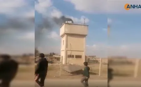 Un dron de la ocupación turca bombardeó el tanque de agua en Tirbespiyê