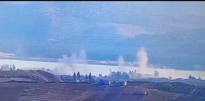 El ejército turco ocupante bombardea la aldea de Bîr Hiso