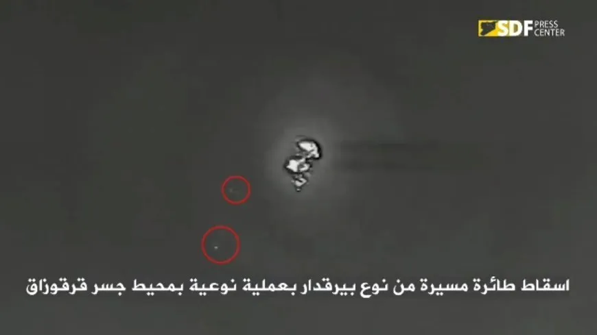 SDF publica imágenes del derribo del UCAV turco Bayraktar TB2