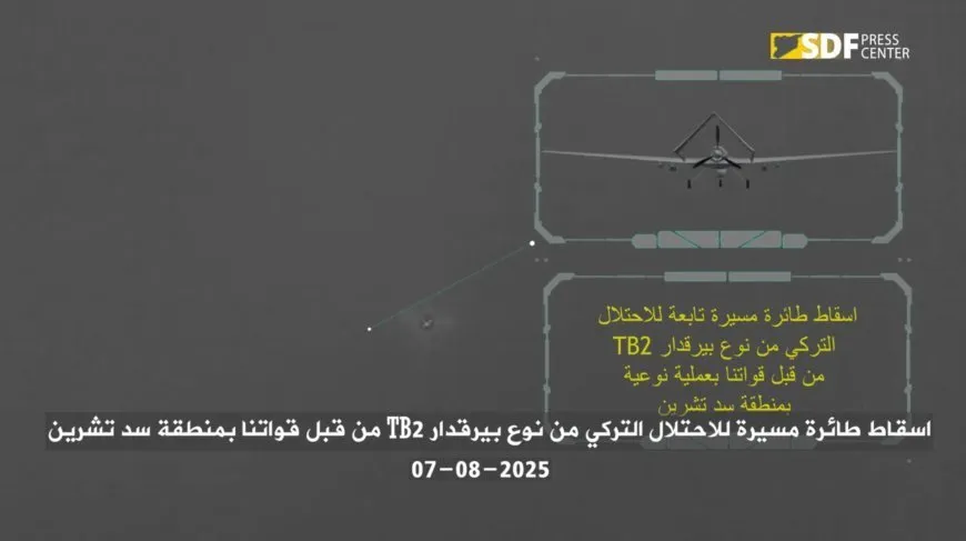 Las SDF publican un vídeo del derribo del Bayraktar-TB2