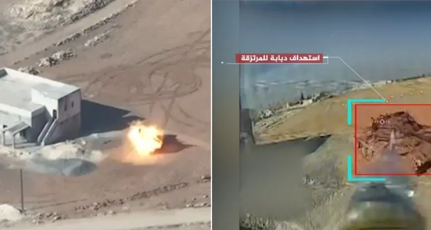16 vehículos militares de mercenarios turcos destruidos, incluidos 3 tanques, al sureste de Manbij y al norte de la presa de Tishrin