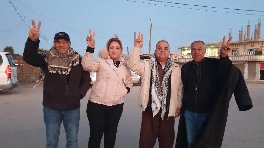 Cientos de civiles Al-Jazira Canton se dirigen a la presa de Tishreen